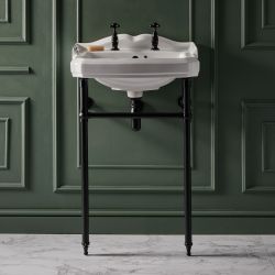 Milano Windsor - 590mm Traditional Basin and Washstand - Choice of Finish