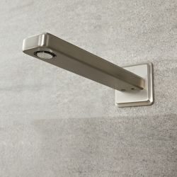 Milano Ashurst - Wall Mounted Basin or Bath Spout - Brushed Nickel