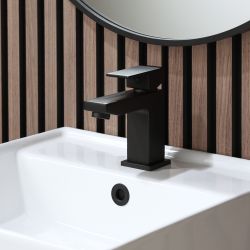 Milano - Modern Square Mono Basin Mixer Tap - Choice of Finish