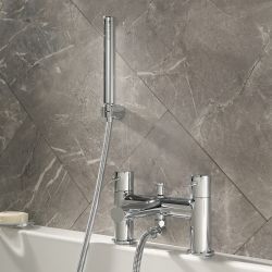 Milano Otto - Modern Bath Shower Mixer Tap - Choice of Finish