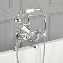 Milano Elizabeth - Traditional Crosshead Bath Shower Mixer Tap - Choice of Finish