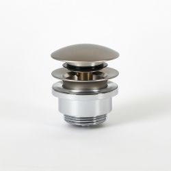 Milano - Universal Push Button Basin Waste - Brushed Nickel