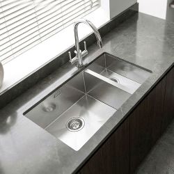 Harlyn Carbis - 1.5 Bowl Stainless Steel Kitchen Sink - 800mm - Choice of Hand