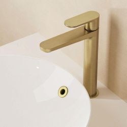 Crosswater Drift - High Rise Mono Basin Mixer Tap with Clicker Waste - Choice of Finish