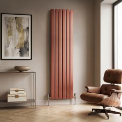 Milano Alpha - Flat Panel Vertical Designer Radiator - Metallic Custom Colours