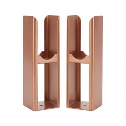 Milano Alpha - Floor-Mounting Feet for Alpha Flat Panel Designer Radiators - Choice of Metallic Colours