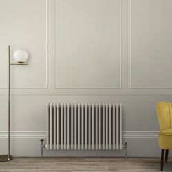 Milano Windsor - Horizontal Traditional Triple Column Radiator - Choice of Neutral Finishes and Sizes