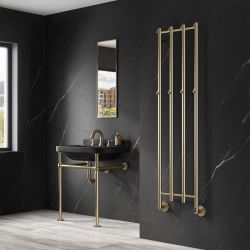 Reina Solara - Stainless Steel Dry Electric Heated Towel Rail - 1500mm x 400mm - Choice of Finish