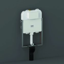 RAK Ecofix - 80mm Slimline Concealed Cistern with Metal Frame for Wall Hung Toilets - Choice of Flush Plates