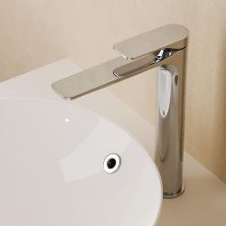 Crosswater Fuse - High Rise Basin Mixer Tap with Clicker Waste - Choice of Finish