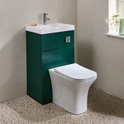 Milano Lurus - Modern Avenham Toilet and Basin Combination Unit - 500mm x 890mm - Choice of Finish