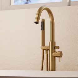 Crosswater MPRO - Freestanding Bath Shower Mixer (Floor Standing) with Hand Shower - Choice of Finish