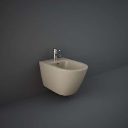 RAK Feeling - Matt Cappuccino Modern Wall Hung Bidet