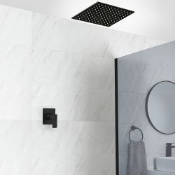 Milano Preto - Black Shower with Recessed Shower Head (1 Outlet)