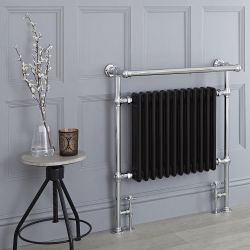 Milano Elizabeth - Traditional Heated Towel Rail (With Overhanging Rail) - Choice of Size and Finish
