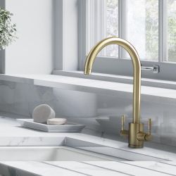 Rangemaster Aquatrend - Modern Kitchen Mixer Tap with Swivel Spout - Choice of Finish