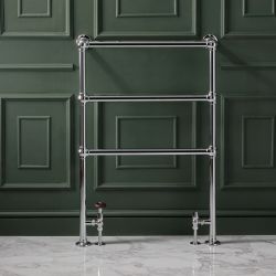 Milano Derwent - Floor Mounted Traditional Minimalist Heated Towel Rail - Choice of Finish