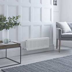 Milano Windsor - Traditional White Horizontal Triple Column Electric Radiator - with Choice of Size and Wi-Fi Thermostat