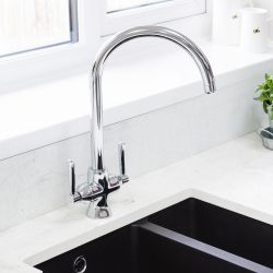Rangemaster Cruciform - Modern Kitchen Mixer Filter Tap with Swivel Spout - Choice of Finish