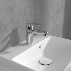 Villeroy & Boch O.Novo Start - Mono Basin Mixer Tap with Pop-Up Waste - Chrome