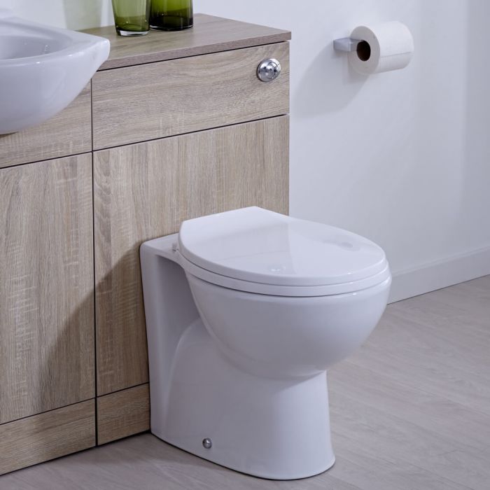 Milano Arch - 500mm x 330mm WC unit with Back to Wall Toilet, Cistern and Soft Close Seat