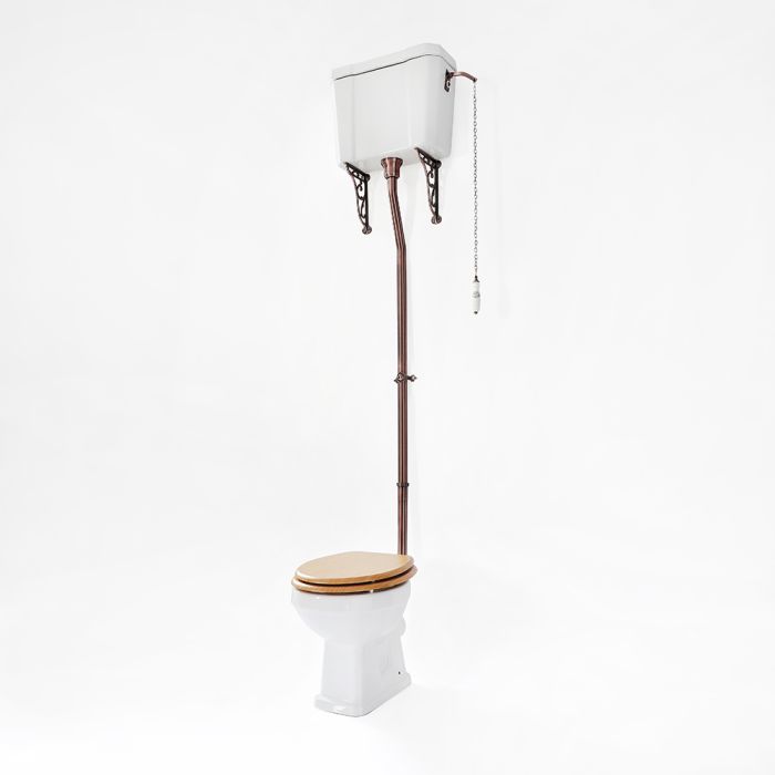 Milano Richmond - Traditional High Level Toilet with Cistern - Choice of Flush Kit Finish and Seat