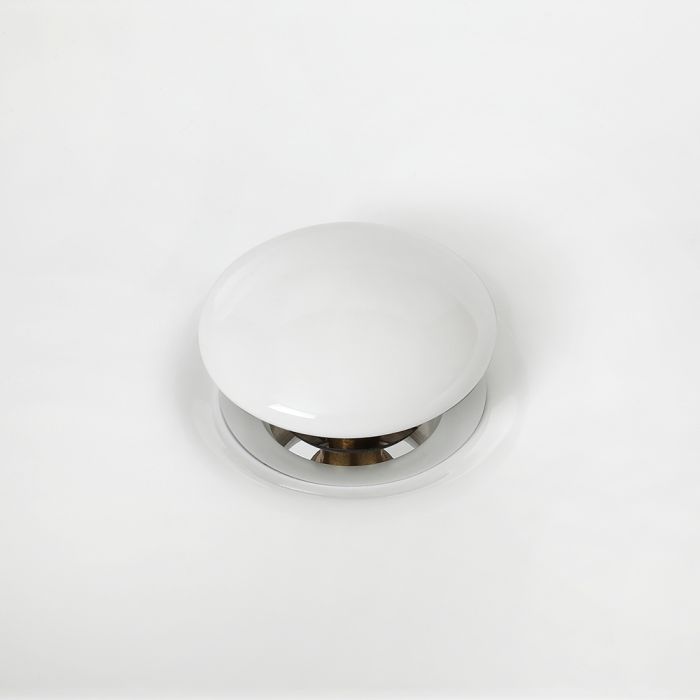Milano - Universal Push Button Basin Waste - White