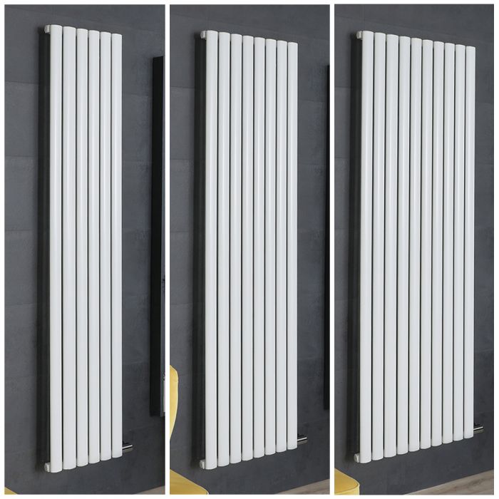 Milano Aruba Ardus - 1784mm White Dry Heat Vertical Electric Designer Radiator - Choice of Size and Wi-Fi Thermostat
