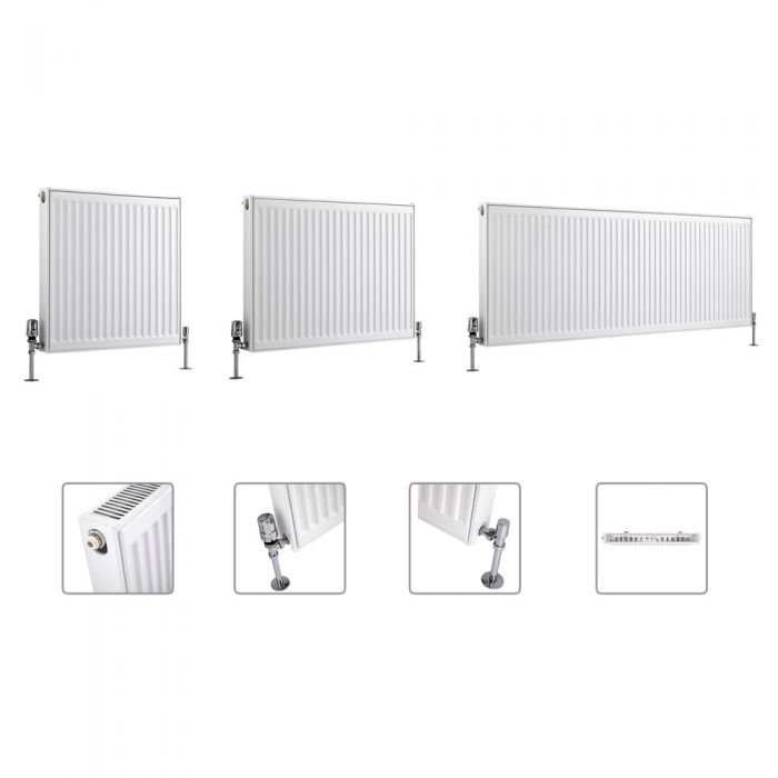 Milano Compact - Single Panel Radiator - Multiple Sizes Available (Type 11)