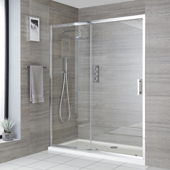 Milano Portland Sliding Shower Door, Bathroom Sliding Door Size