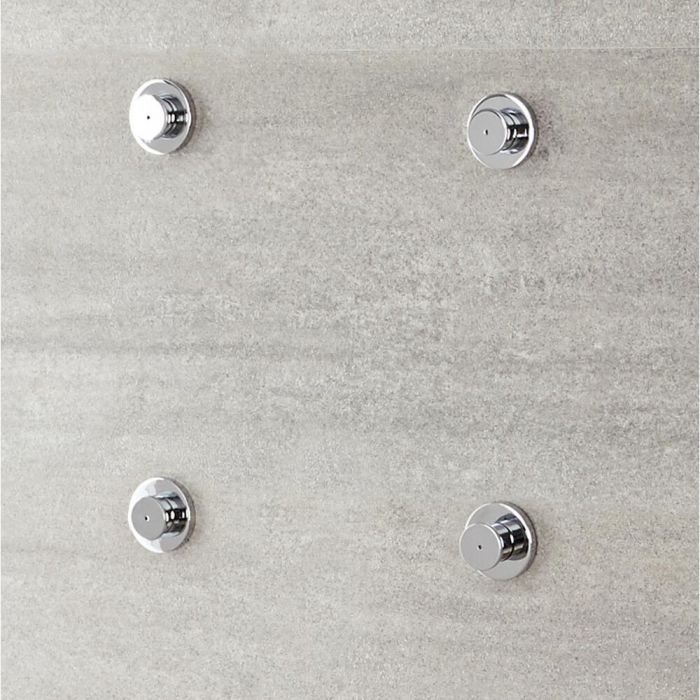 Milano Mirage - Modern Front Fix Pack of 4 Fine Mist Body Jets - Chrome