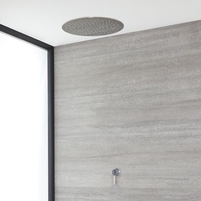 Milano Mirage - Chrome Shower with Recessed Shower Head (1 Outlet)