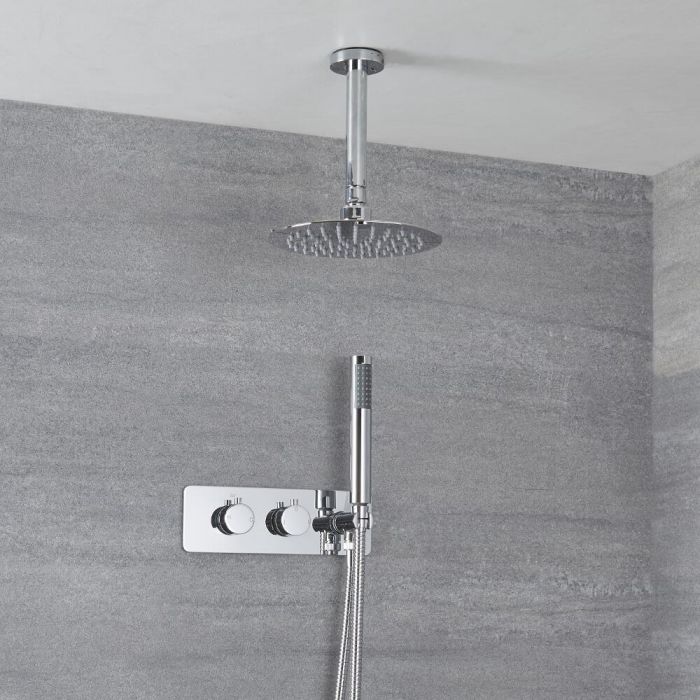 Diverter Ceiling Mounted Shower Head, Ceiling Mounted Shower Head With Handheld