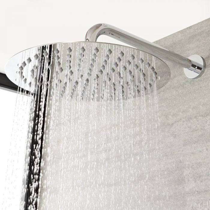 Milano Mirage - Round 300mm Shower Head and Wall Mounted Arm