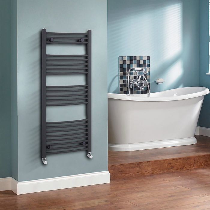 Milano Select - Anthracite Designer Heated Towel Rail - 1150mm x 500mm