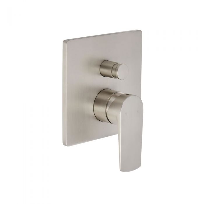 Milano Arcadia - Modern Manual Shower Valve - Two Outlets - Brushed Nickel
