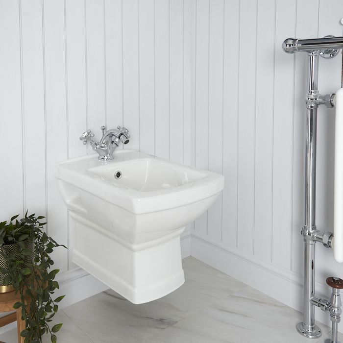 Milano Sandringham - Traditional Wall Hung Bidet with Frame