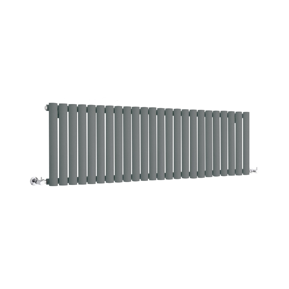 Milano Anthracite Horizontal Designer Radiator 400mm x 1411mm (Single Panel)