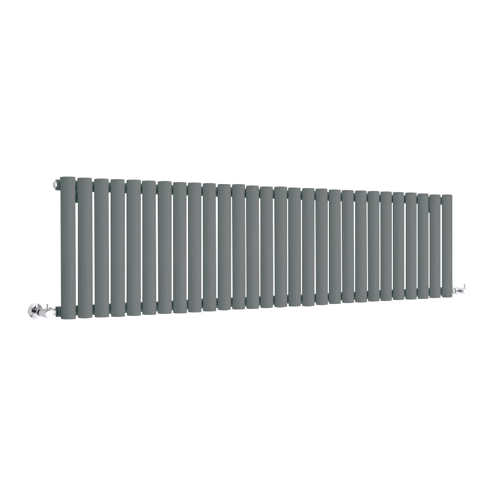 Milano Anthracite Horizontal Designer Radiator 400mm x 1647mm (Single Panel)