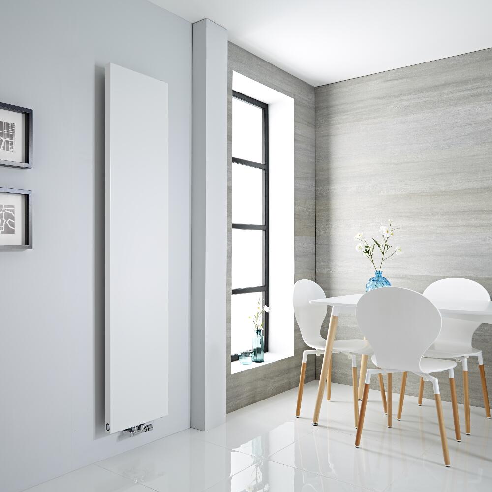 Milano Riso - White Vertical Designer Radiator - 1820mm x 400mm