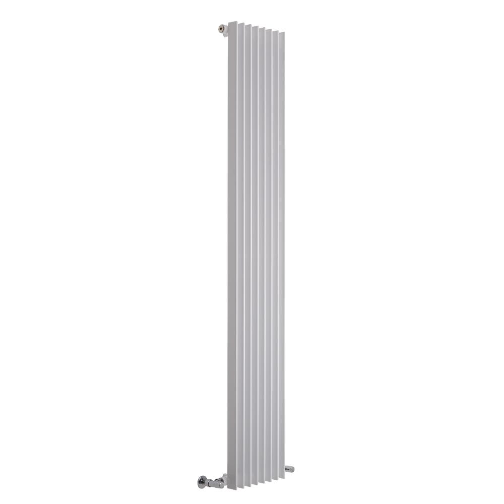Lazzarini Way - Arezzo - White Vertical Designer Radiator - 1800mm x 325mm