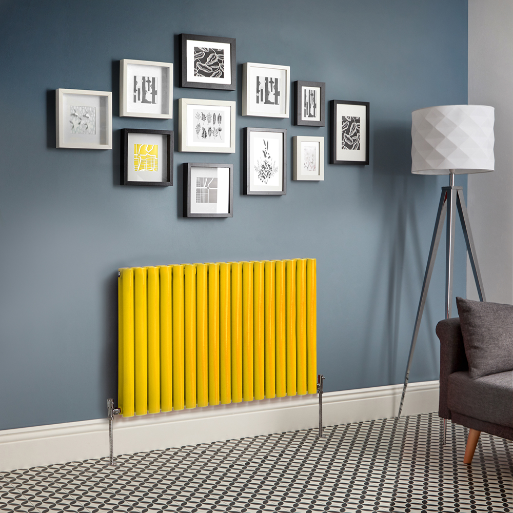 Milano Aruba - Yellow Horizontal Designer Radiator (Double Panel) - All Sizes