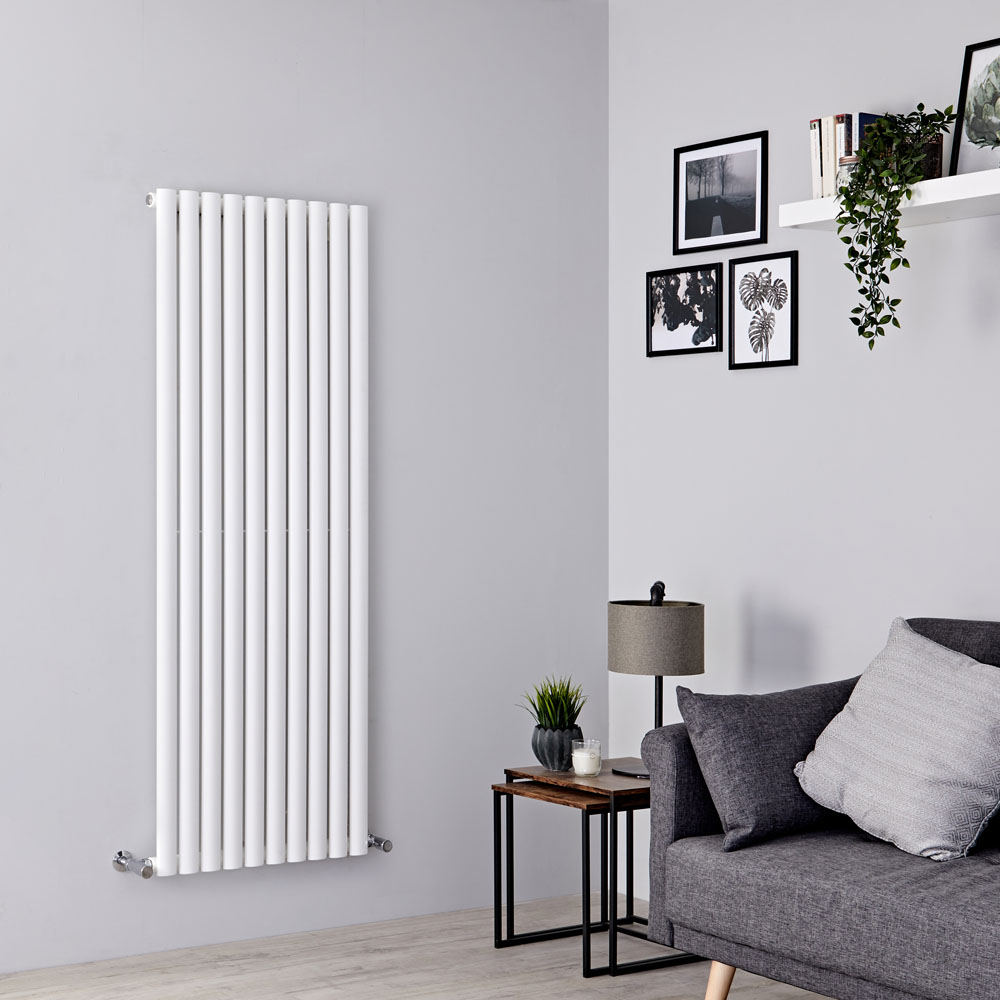 Milano Aruba - White Vertical Designer Radiator - 1600mm x 590mm
