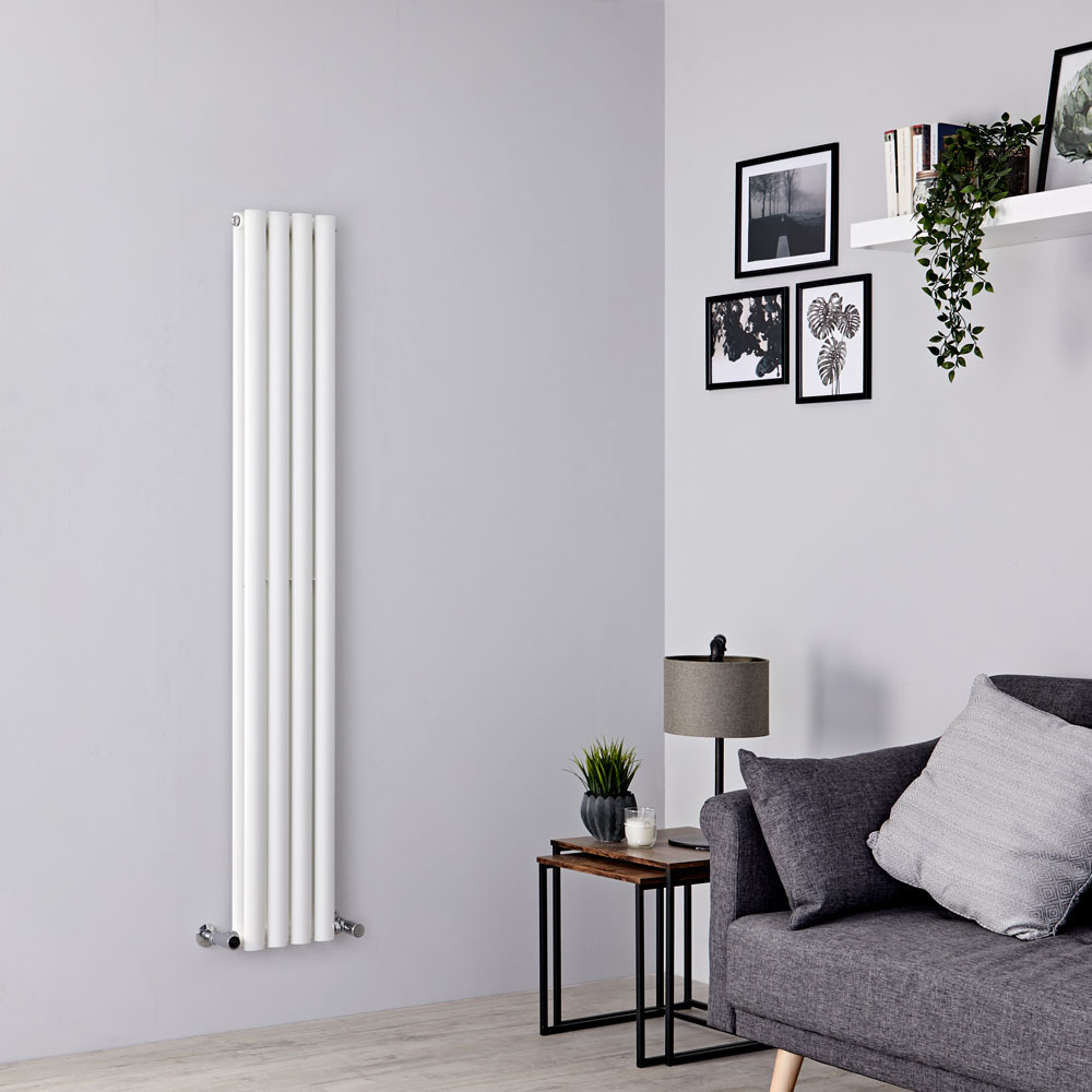 Milano Aruba - White Space-Saving Vertical Designer Radiator - 1600mm x 236mm (Double Panel)