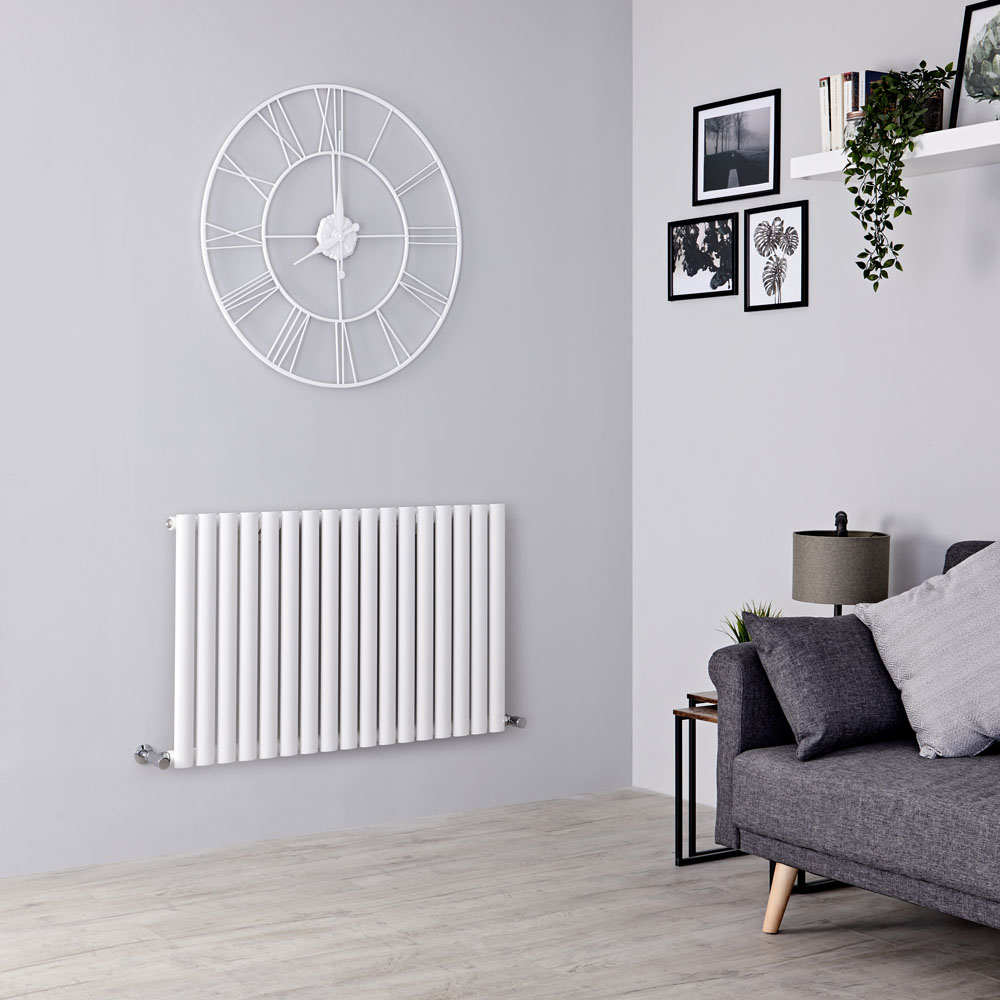 Milano Aruba - White Horizontal Designer Radiator - 635mm x 1000mm