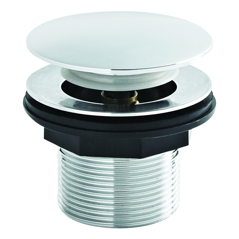 Milano Select - Modern Push Button Bath Waste - Chrome