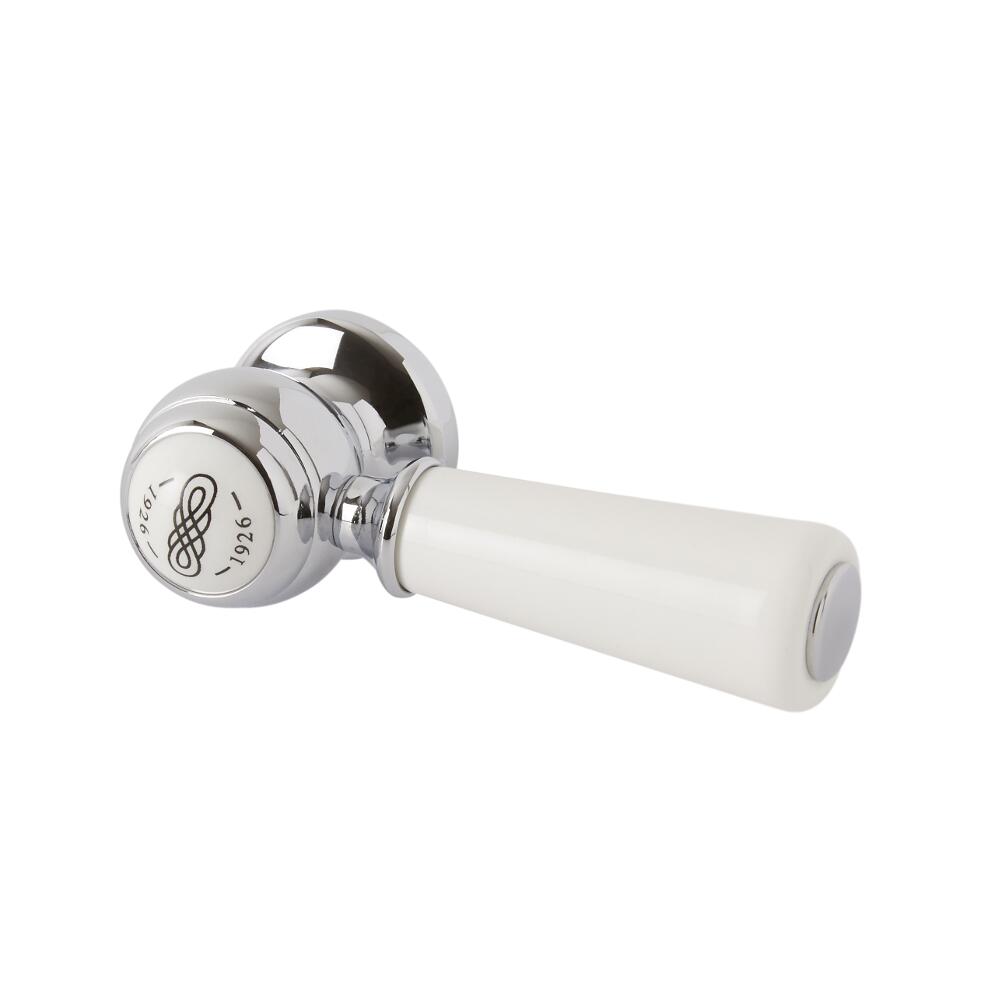 Milano Richmond - White and Chrome Traditional Ceramic Cistern Lever