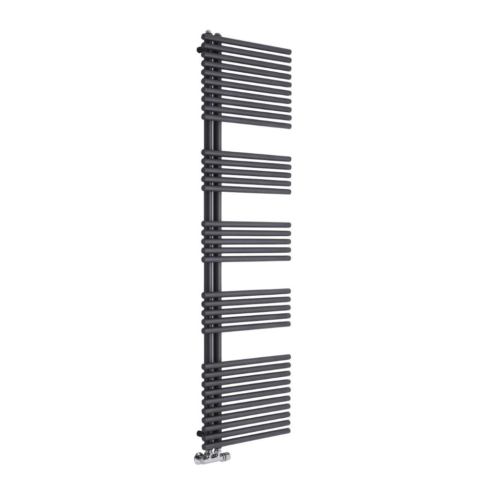 Lazzarini Way - Bari - Anthracite Designer Heated Towel Rail - 1700mm x 500mm