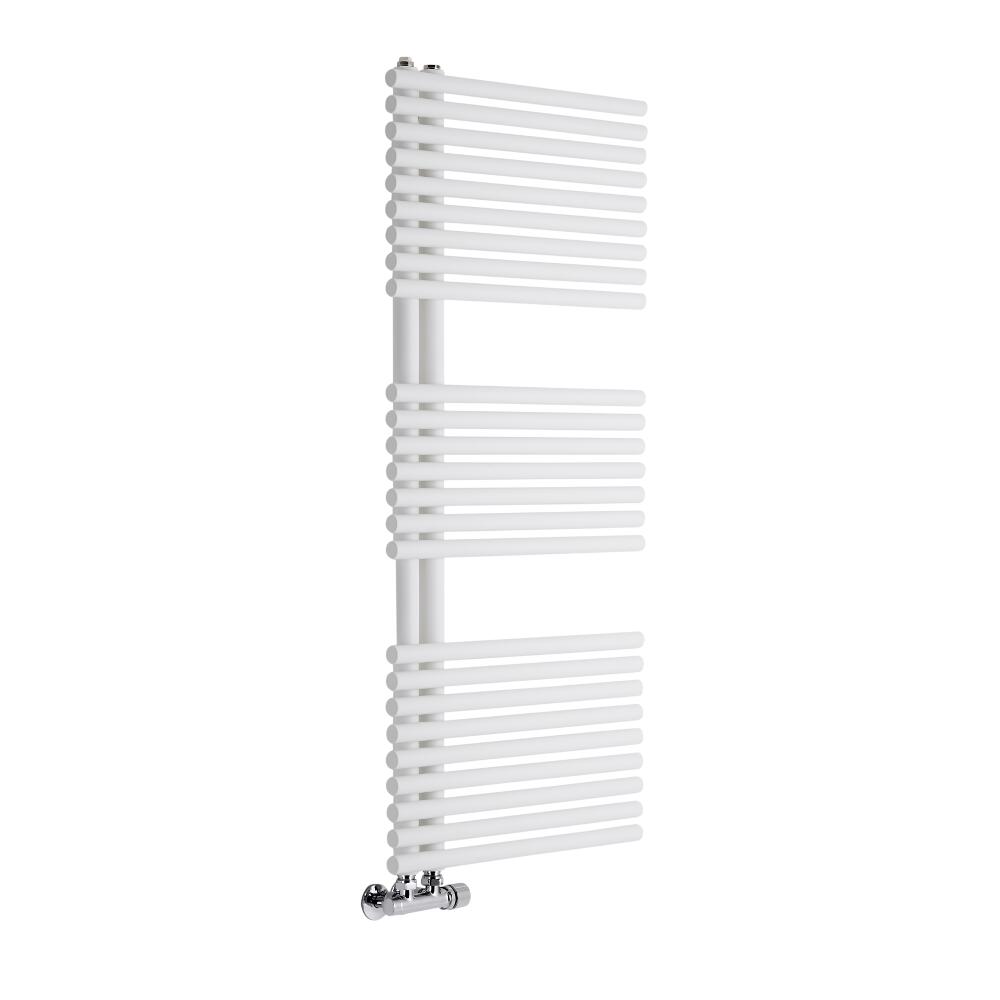 Lazzarini Way - Bari - Mineral White Designer Heated Towel Rail - 1120mm x 500mm