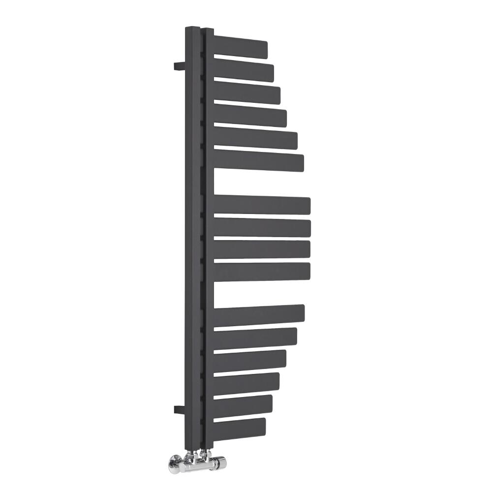 Lazzarini Way Spinnaker - Anthracite Designer Heated Towel Rail - 1100mm x 483mm